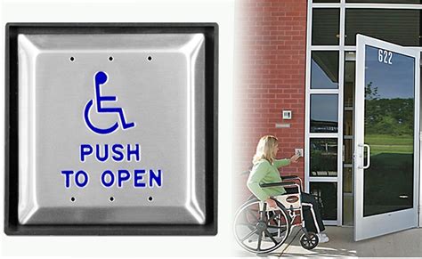 handicap button junction box cover|warhawk handicap door buttons.